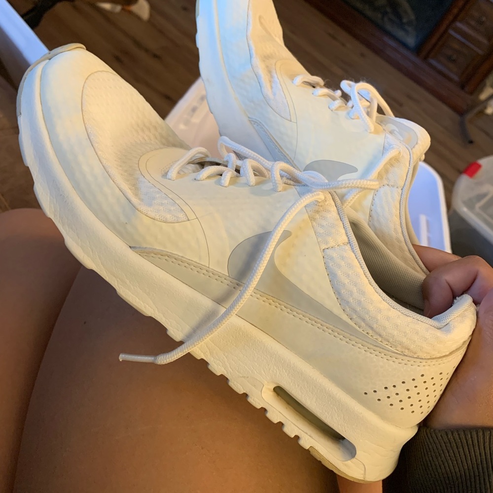 White Nike shoes